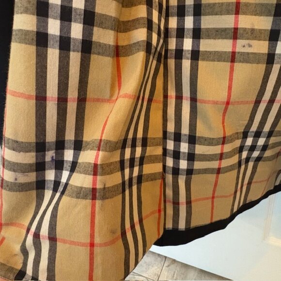 Burberry Trench Coat Men's Authentic size 44 T Double breasted black - Picture 13 of 16